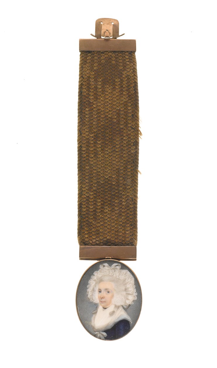 William Eveleigh'in karısı Susannah Eveleigh'e ait olduğu düşünülen bir kadının portresi by Unknown artist