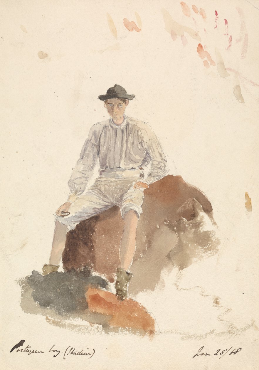 Portekizli Oğlan (Madeira) 25 Ocak 1868 by Unknown artist