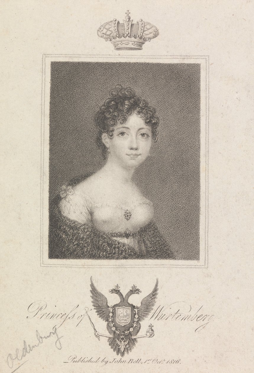 Würtemberg Prensesi by Unknown artist
