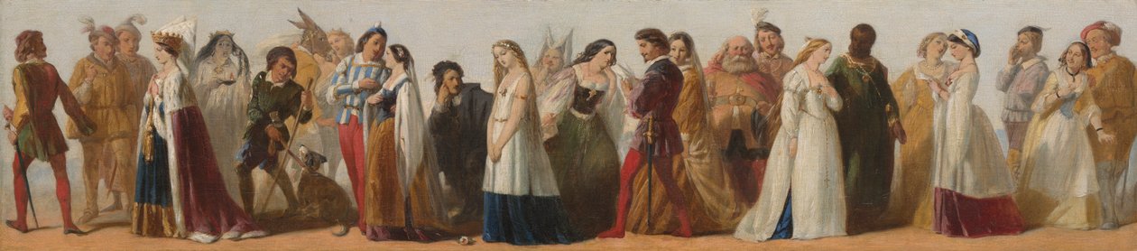 Shakespeare'in Oyunlarından Karakterlerin Alayı by Unknown artist