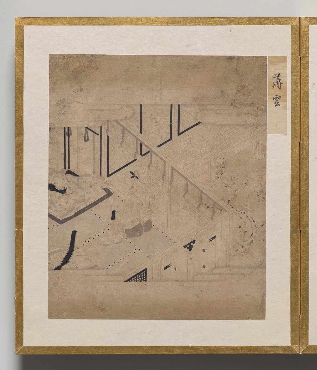Genji Masalı için Çizimler Albümünden Rack of Clouds by Unknown artist