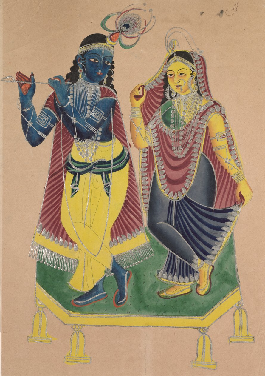 Radha ve Krishna by Unknown artist