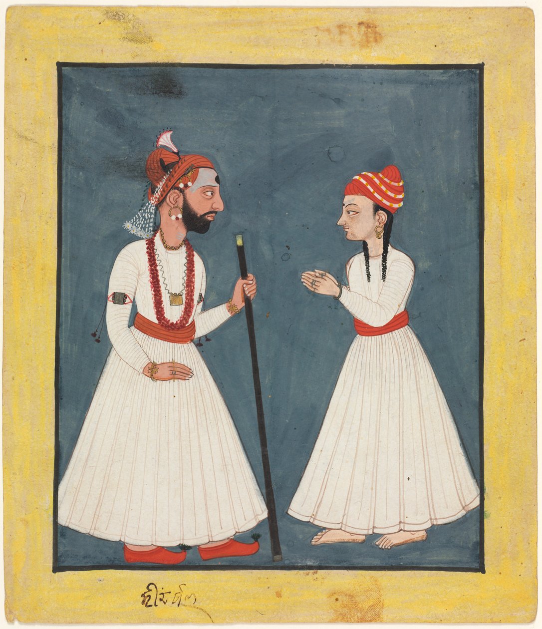 Bir Gençlik ile Raja Shamsher Sen by Unknown artist