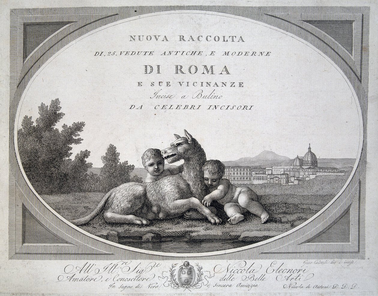 Remus ve Romulus (romolo remo lupa) ve kurt - “” Roma manzaraları koleksiyonunda”” by Unknown artist