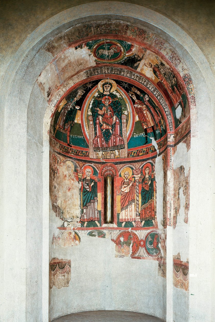 Magi Kings tarafından çevrili Bakire ve Çocuğun Temsili. Taull