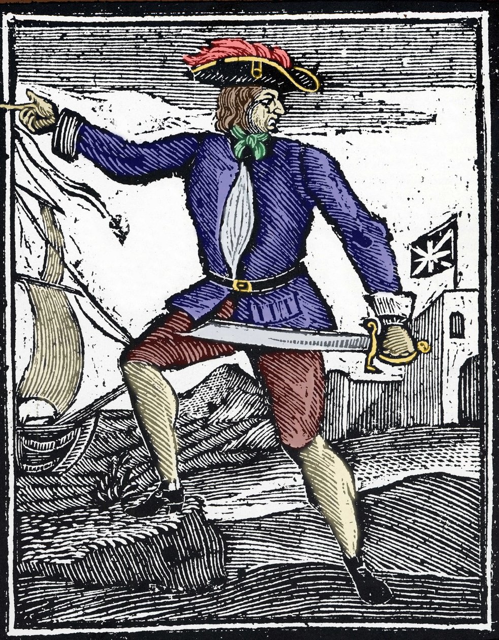 1718-1719 yıllarında aktif olan korsan Howell Davis