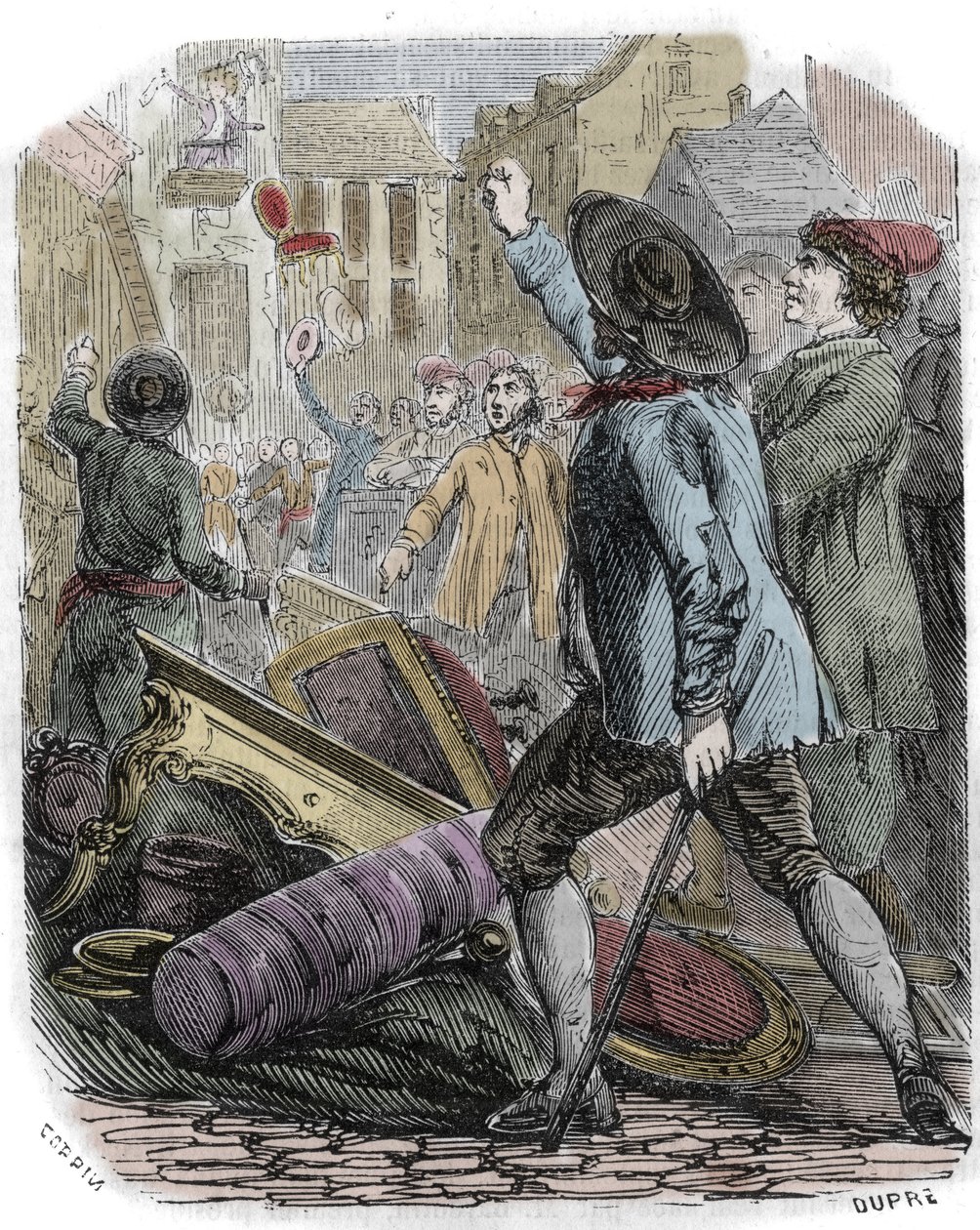 Reveillon isyanları 26-29 Nisan 1789 tarihleri ​​arasında meydana geldi - Fransız Devrimi: Reveillon meselesi - “” Papatya imalatının yağmalanması Jean Baptiste de Reveillon le 28 nisan 1789”” Paris