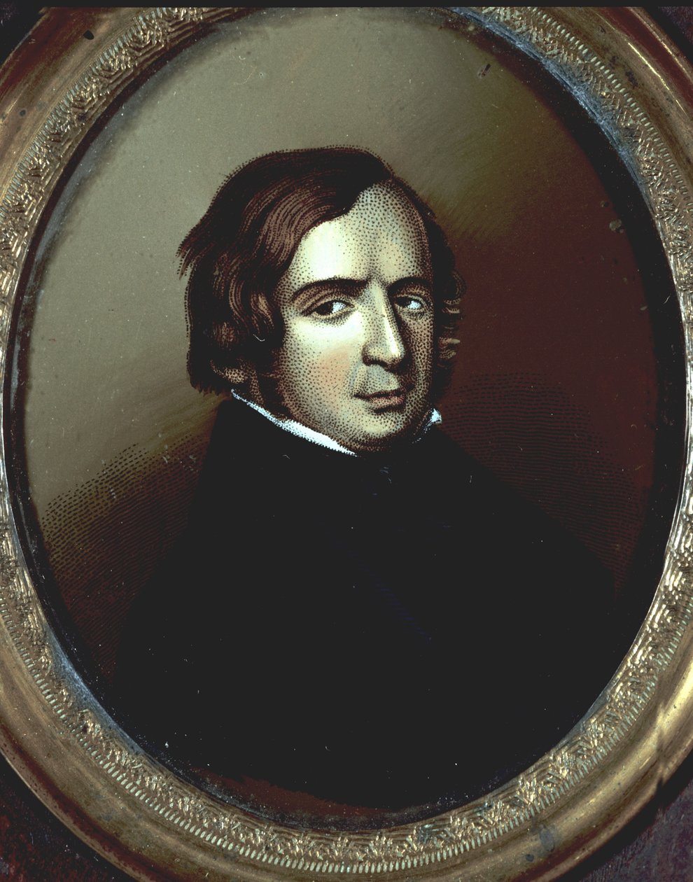 Risorgimento: "" Politikacının portresi, İtalyan filozof Vincenzo Gioberti (1801-1852) ". Anonim fildişi üzerine minyatür. Risorgimento Milano Müzesi by Unknown artist