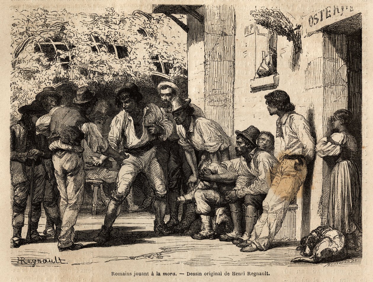 Mora oynayan Romalılar by Unknown artist