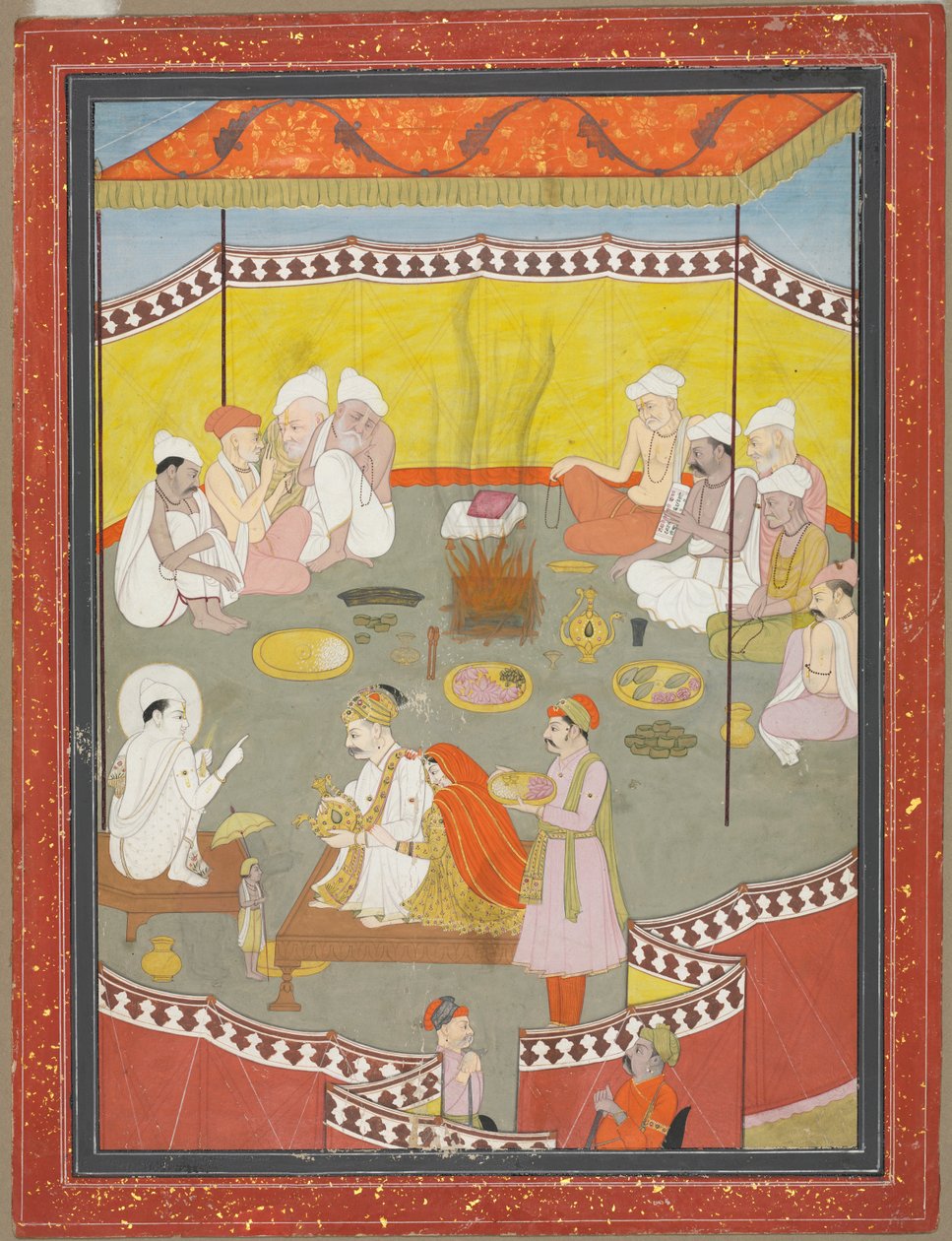 Kraliyet Çifti Yemek Dağıtıyor by Unknown artist
