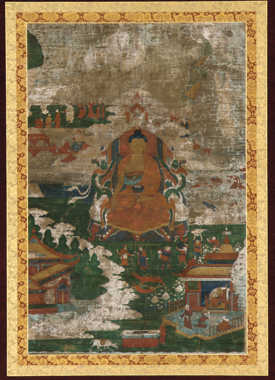 Sakyamuni tahta çıktı; ve biyografik sahneler by Unknown artist