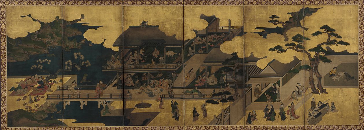 Bir genelevde bir parti sahnesi by Unknown artist