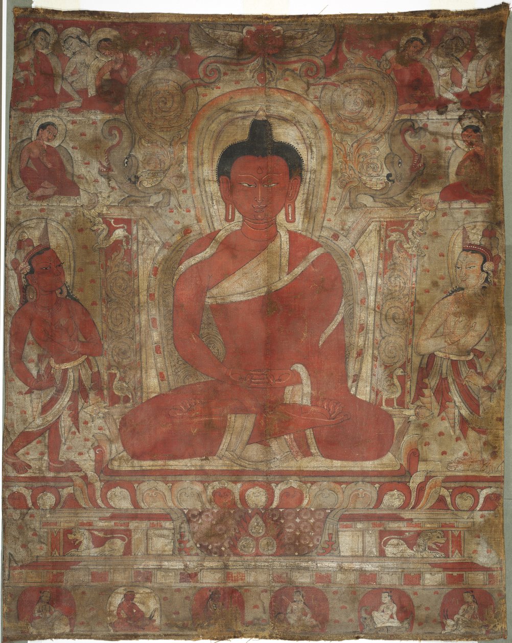 Görevlileri ile Oturan Amitabha by Unknown artist
