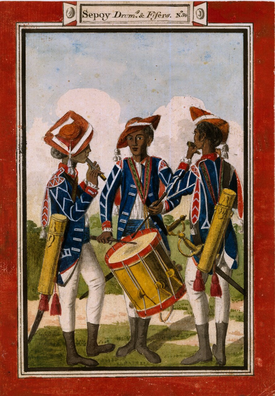 Sepoy davul ve fiferlar by Unknown artist