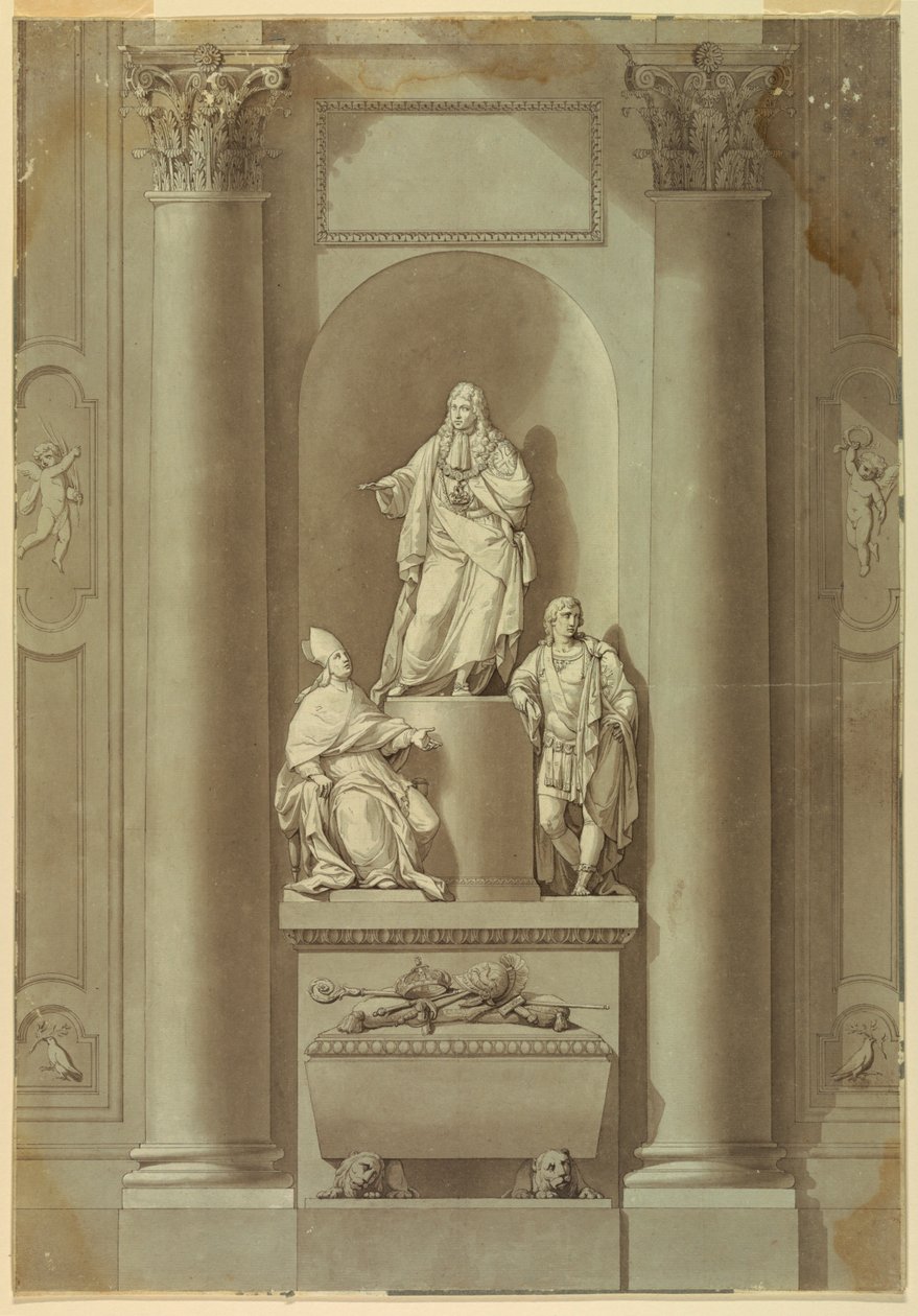 Son üç Stuarts'ın Kabir Anıtı by Unknown artist