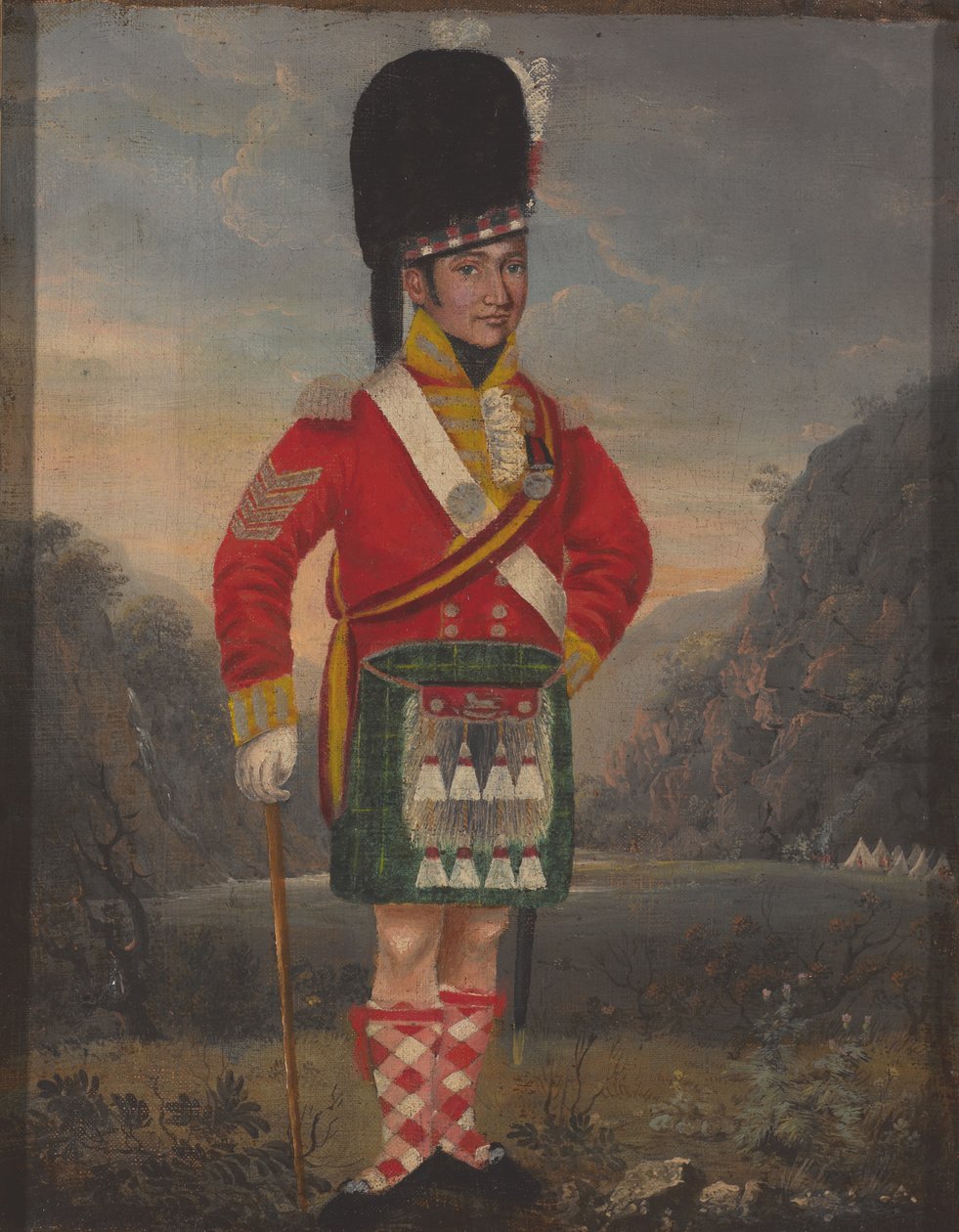 Çavuş, 92. Highlanders, 1816 dolaylarında by Unknown artist