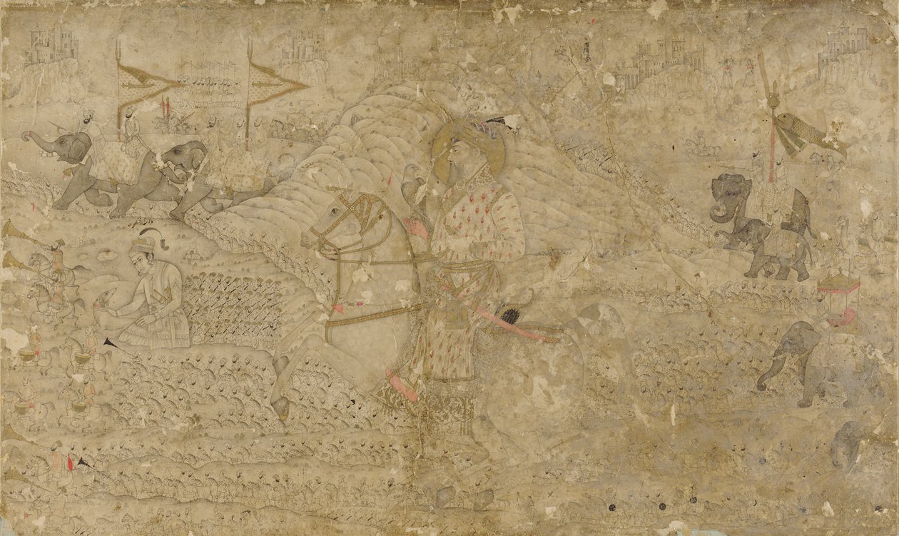 Şah Cihan ve Oğlu Dara Shikoh Avı by Unknown artist