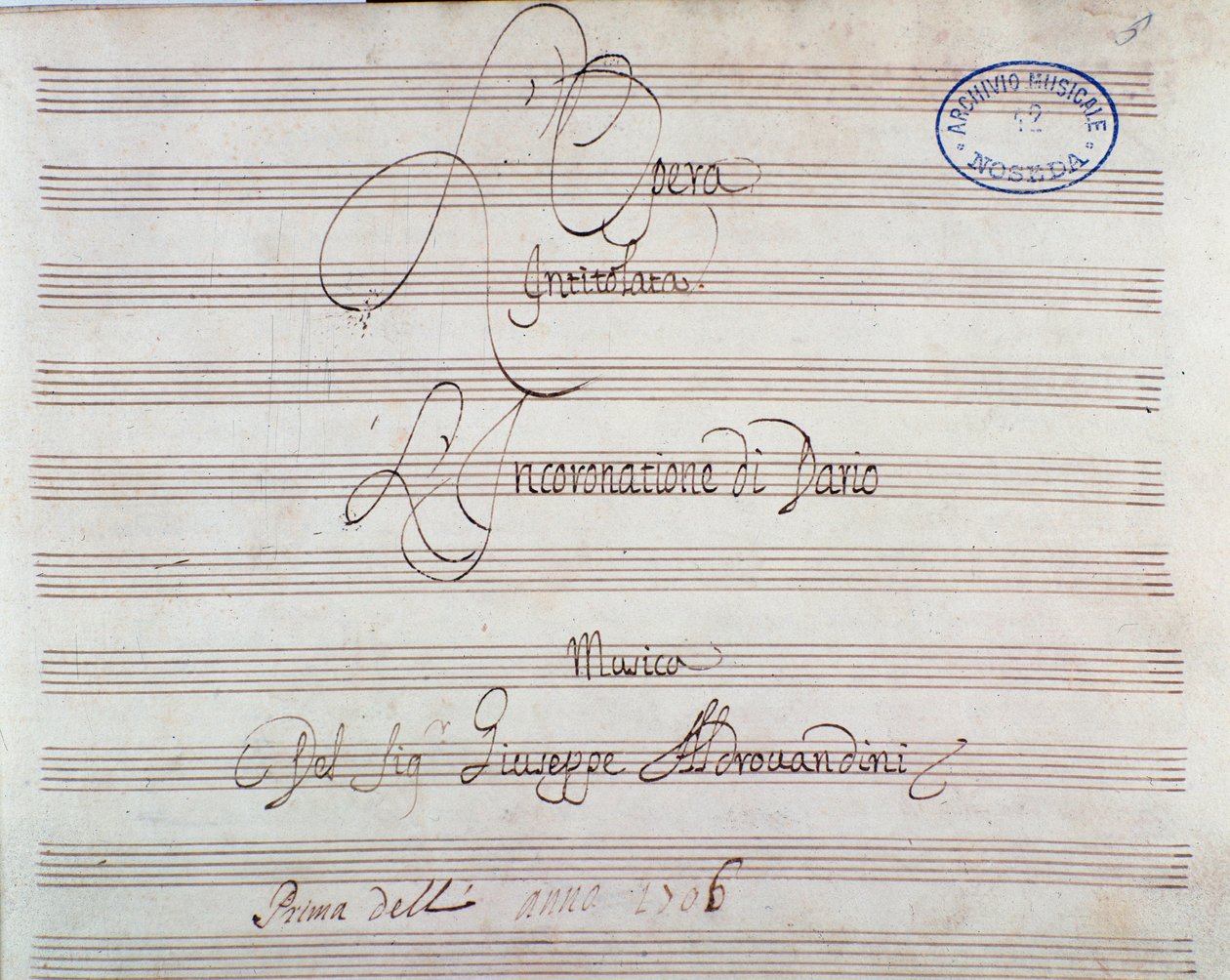 Giuseppe Aldrovandini (1703) tarafından Darius