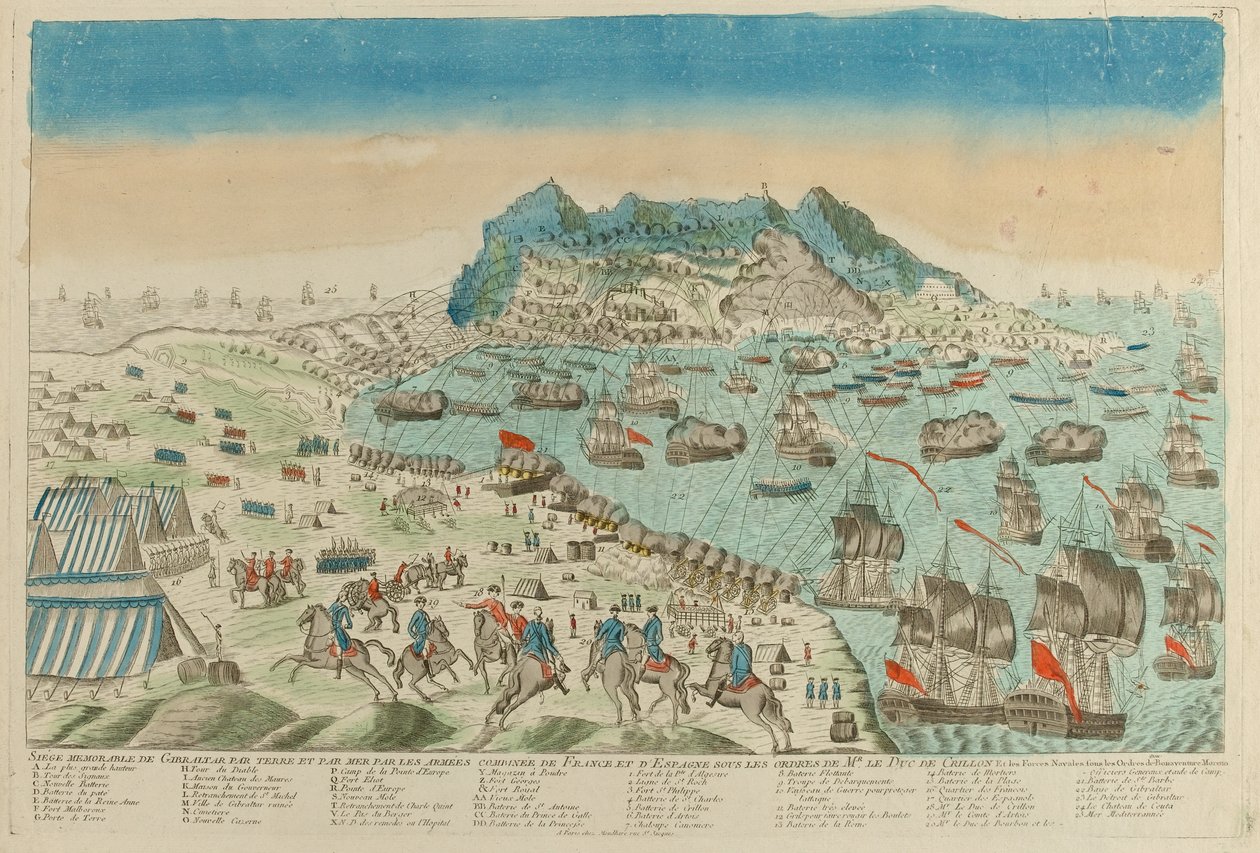 Cebelitarık Kuşatması, 1782 by Unknown