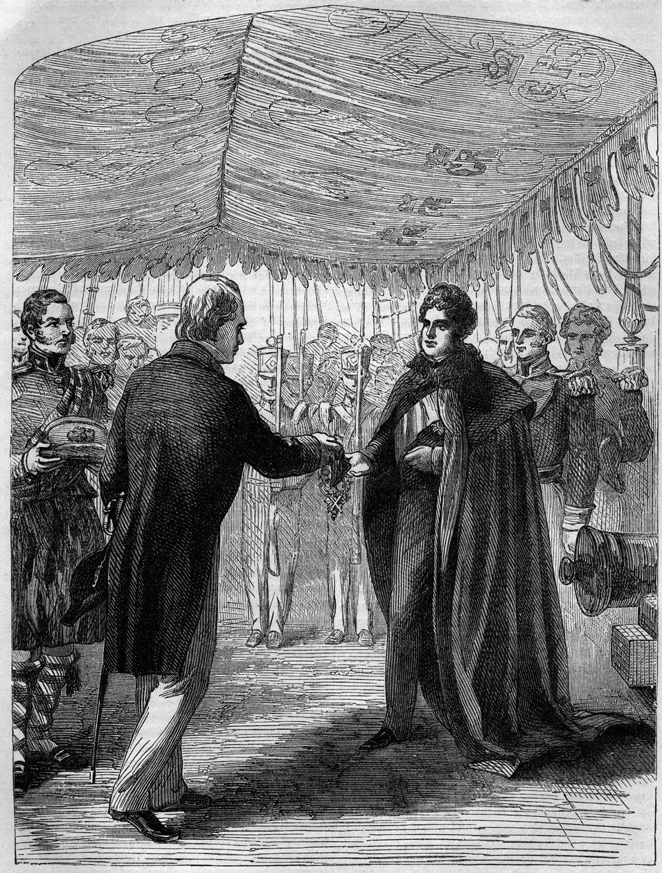 Sir Walter Scott, Aziz Andrew Haçını Kral IV. George