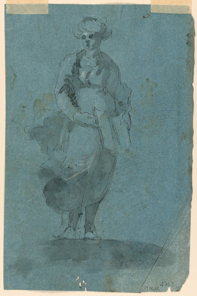 Eskizler A) Sibil (?); B) Aziz John vaaz by Unknown artist