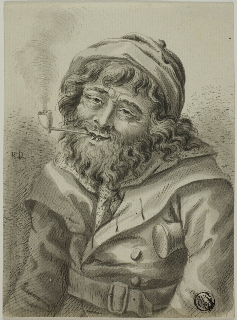 sigara içen deniz kaptanı by Unknown artist