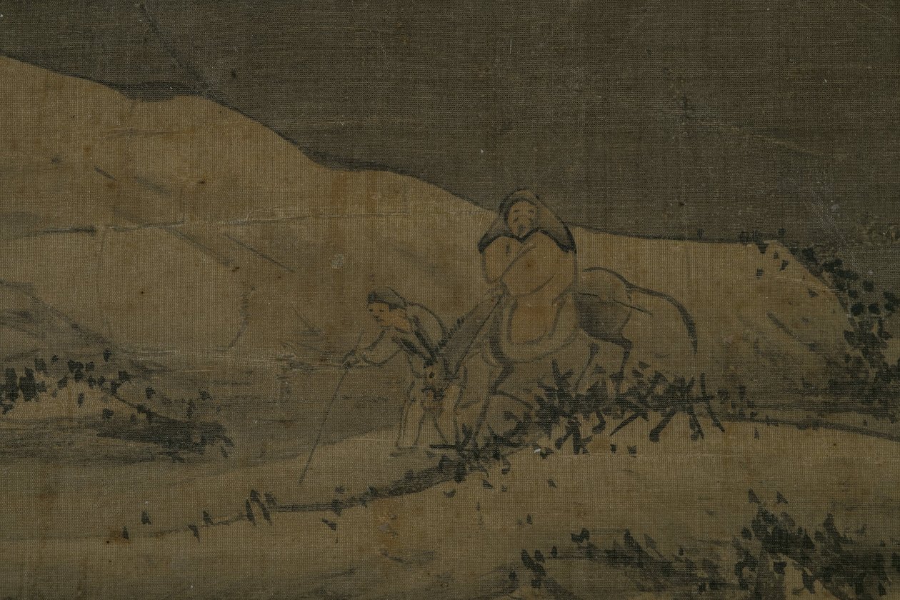 Karlı manzara, 1368 ile 1644 yılları arasında (mürekkep, ipek) by Unknown artist