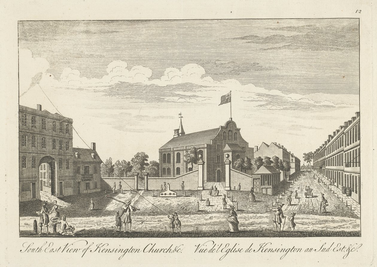 Kensington Kilisesi'nin Güney Doğu Görünümü by Unknown artist