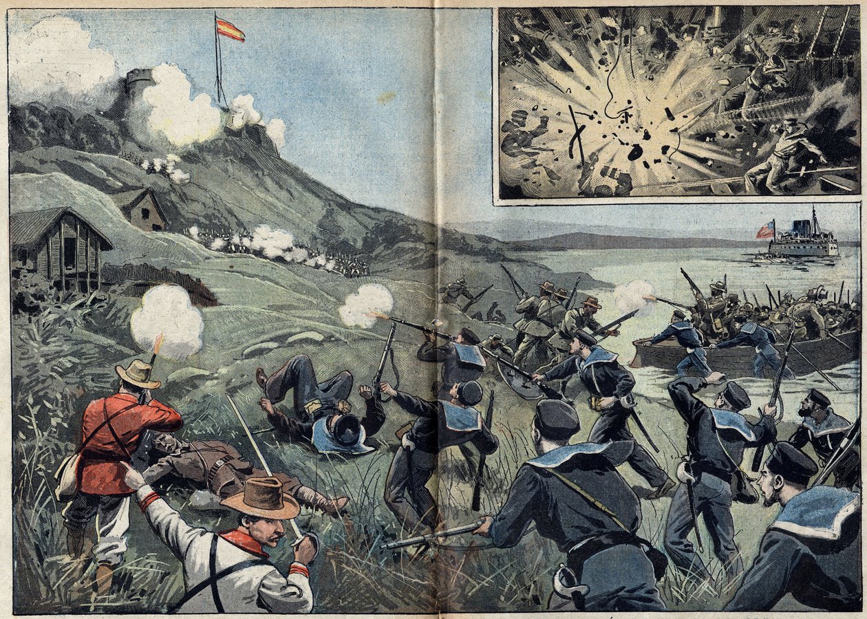 İspanya ve Kuzey Amerika arasındaki İspanyol-Amerikan Savaşı veya Küba Bağımsızlık Savaşı (1868-1898) by Unknown artist
