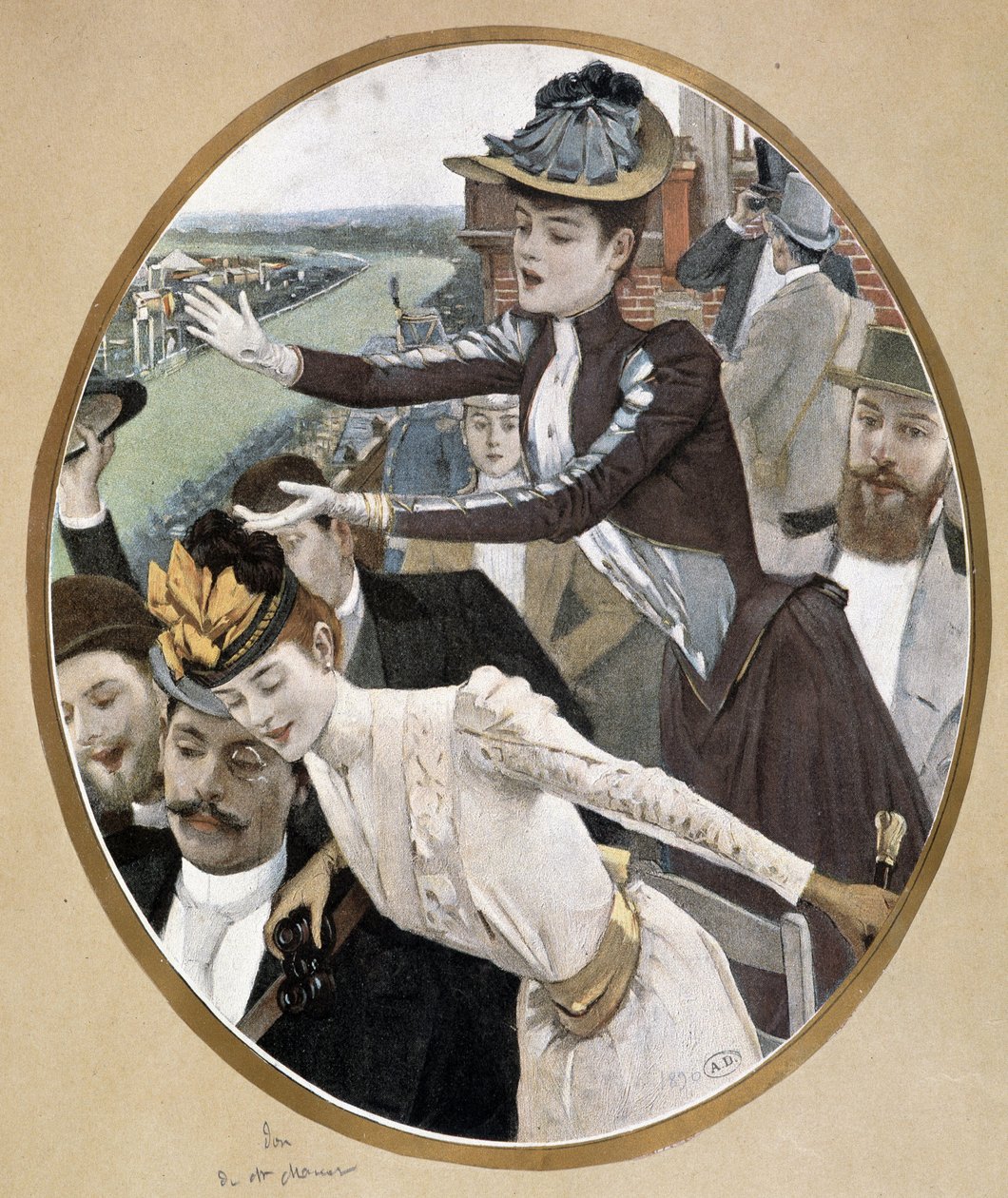 Seyirciler yarışlarda by Unknown artist