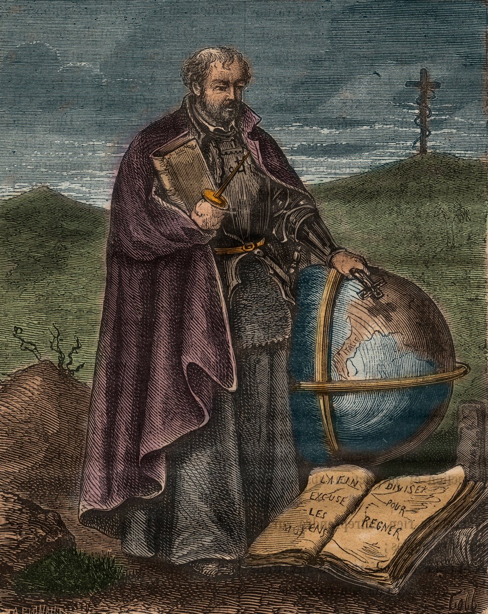 Loyolalı Aziz Ignatius (1491-1556) (renkli gravür) - Loyolalı Ignatius