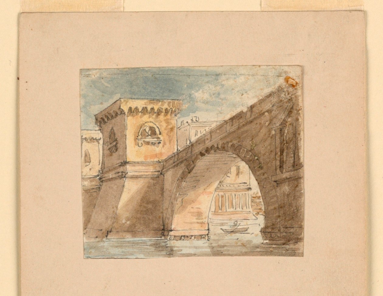 Sahne Tasarımı, Su Üzerindeki Köprü by Unknown artist