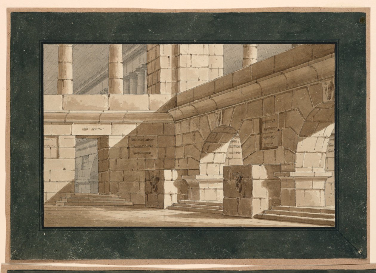 Sahne Tasarımı, Antik Bina Avlusu by Unknown artist