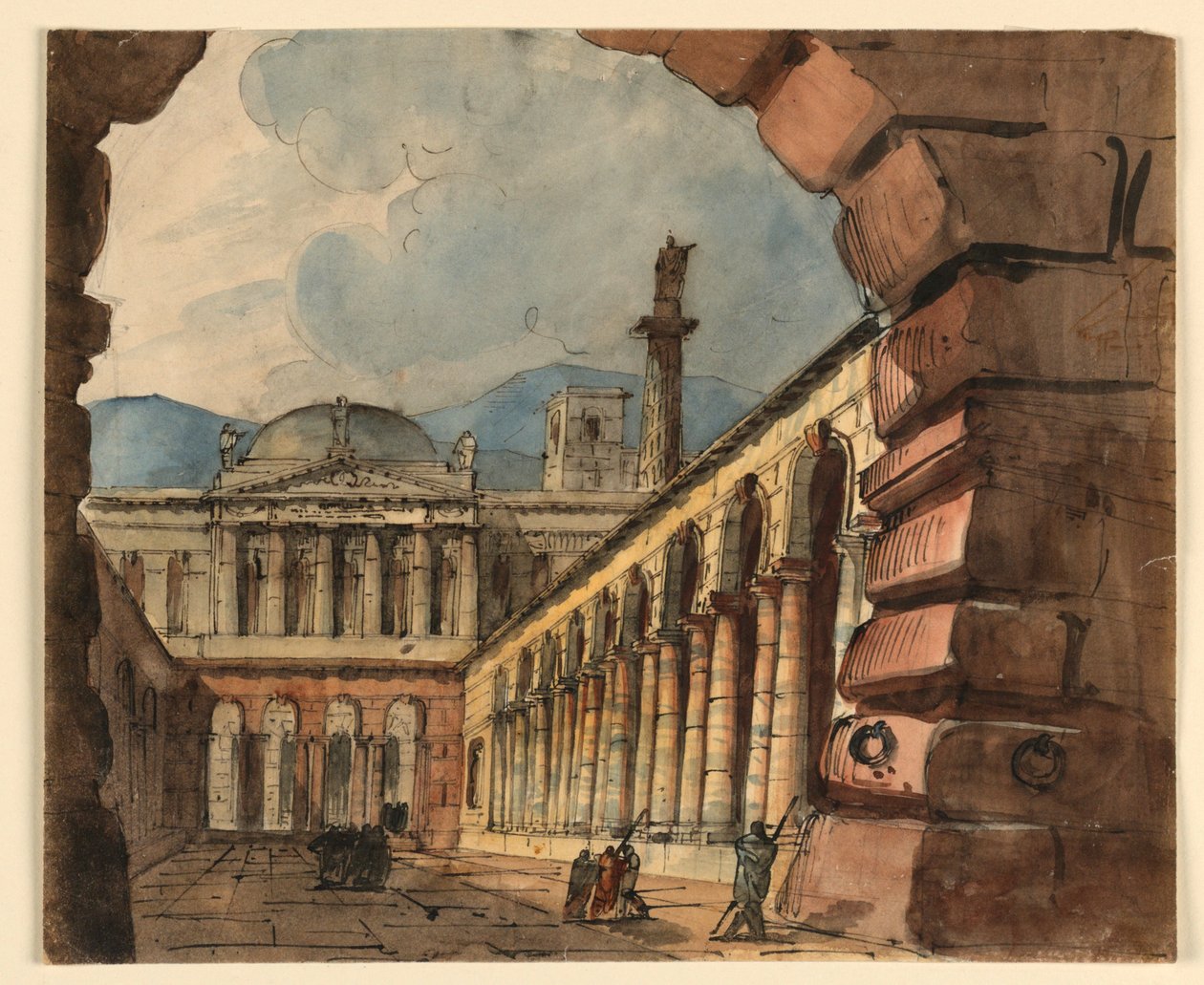 Sahne Tasarımı, Sarayın Dışı by Unknown artist