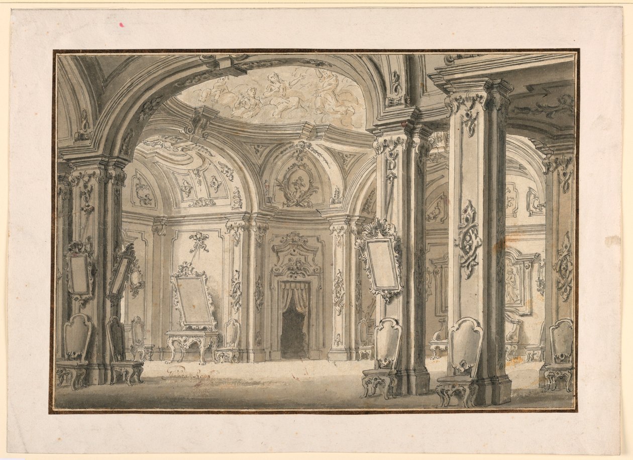 Sahne Tasarımı: Sarayda Galeri by Unknown artist
