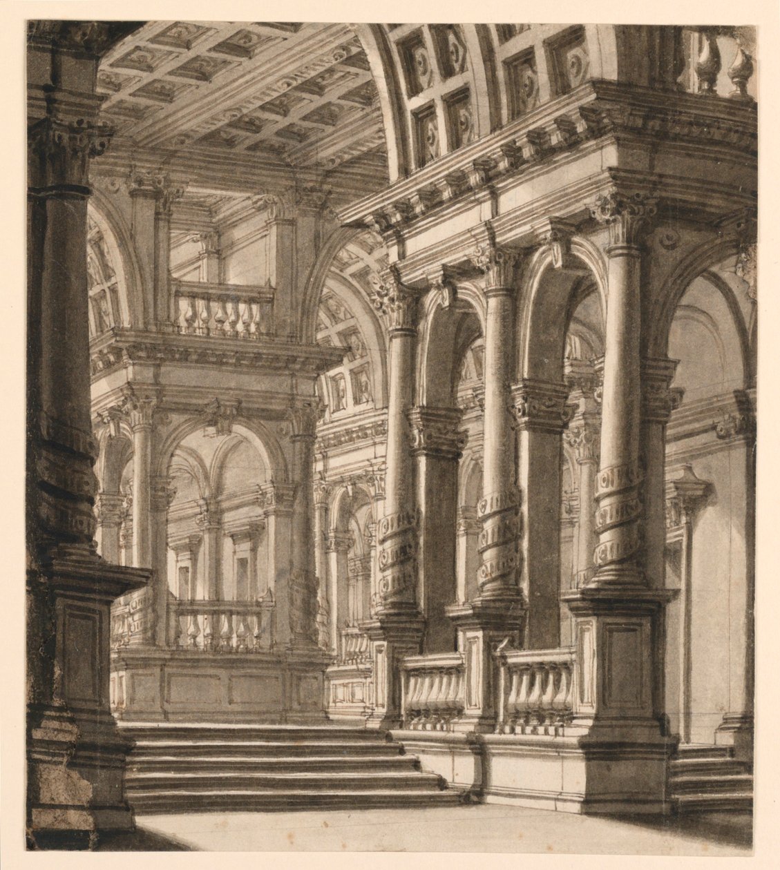 Sahne Tasarımı, Bina İçi by Unknown artist