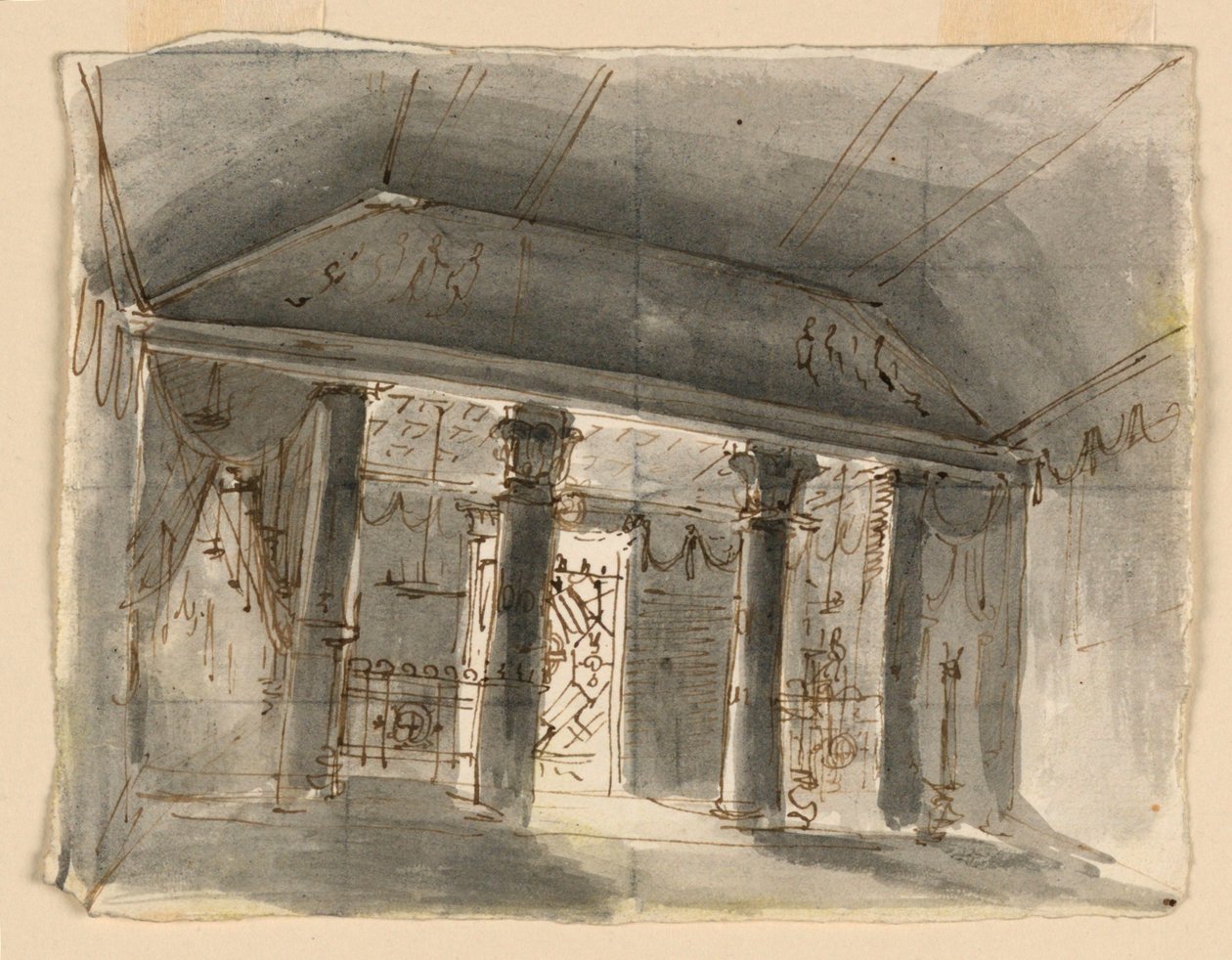 Sahne Tasarımı, Şapel İçi by Unknown artist