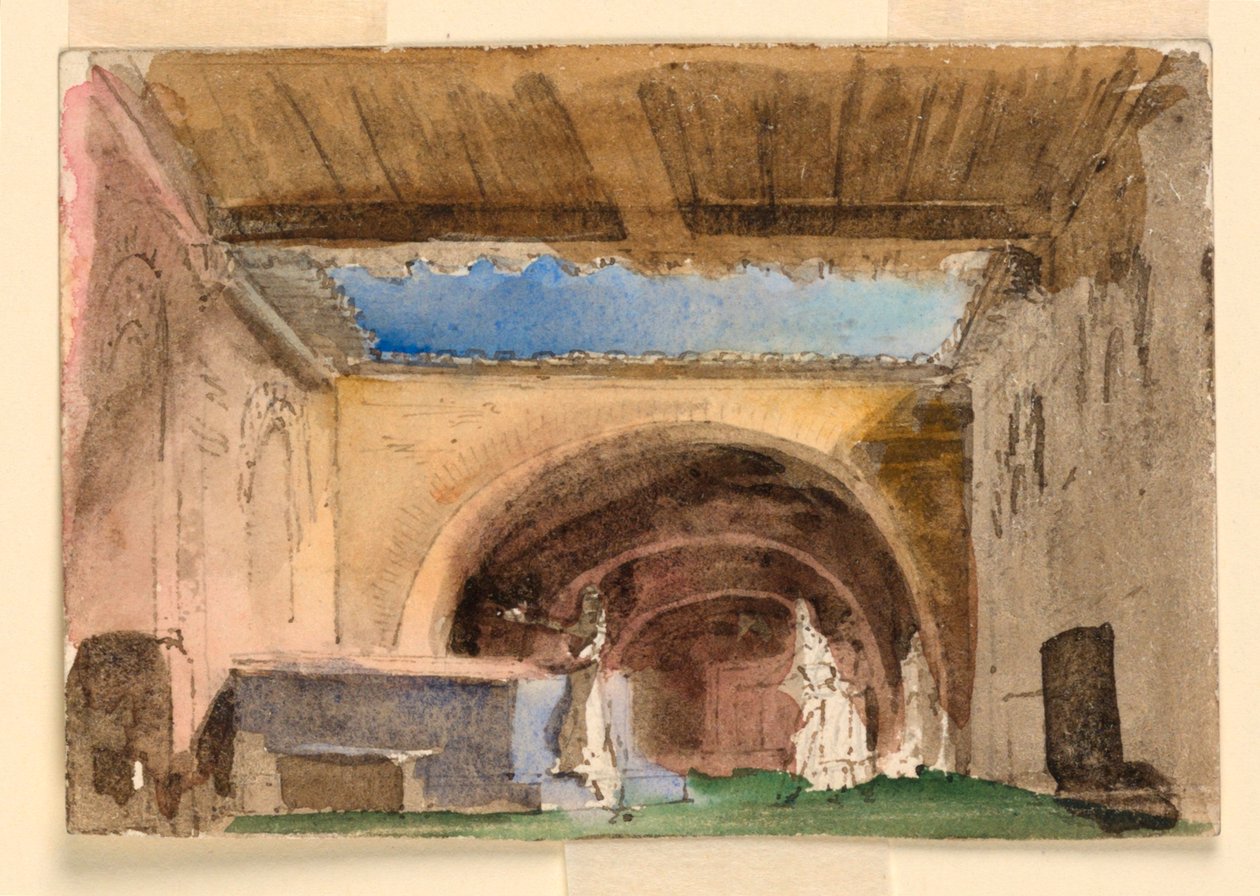 Sahne Tasarımı, Ev ve Avlu İçi by Unknown artist