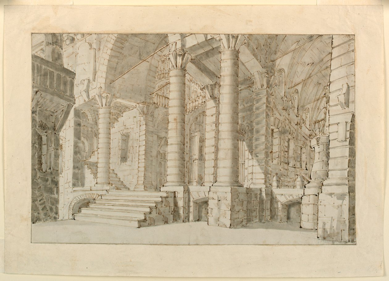 Sahne Tasarımı, Hapishane İçi by Unknown artist