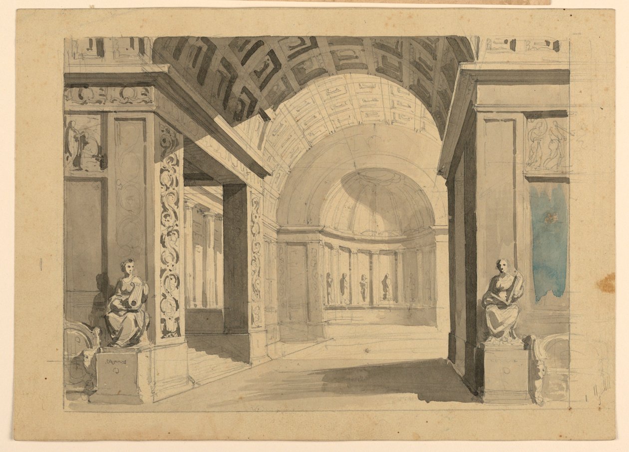 Sahne Tasarımı, Saray İçi by Unknown artist