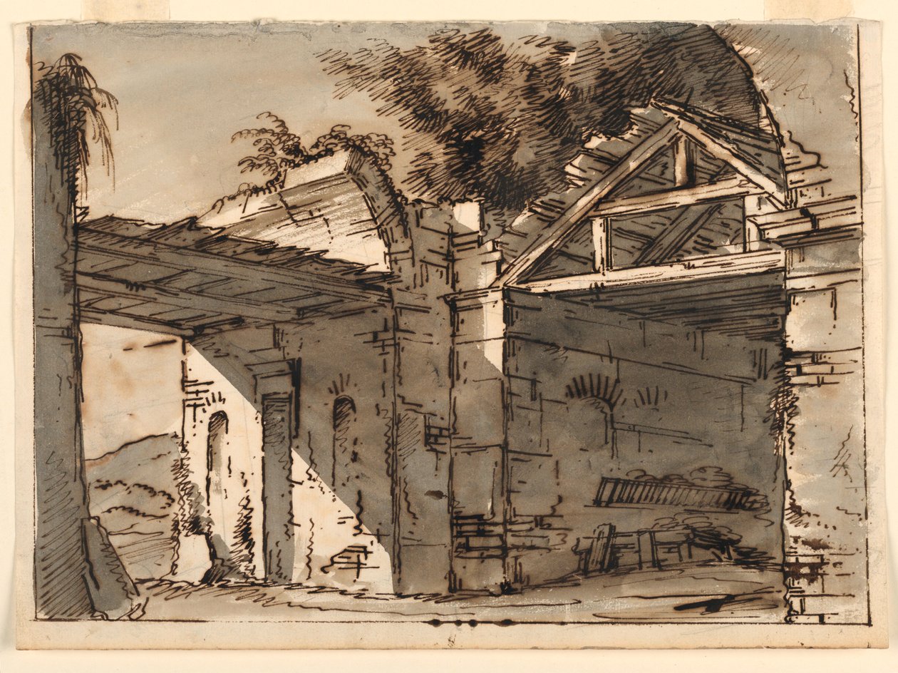 Sahne Tasarımı, Peyzajda Kalıntılar by Unknown artist