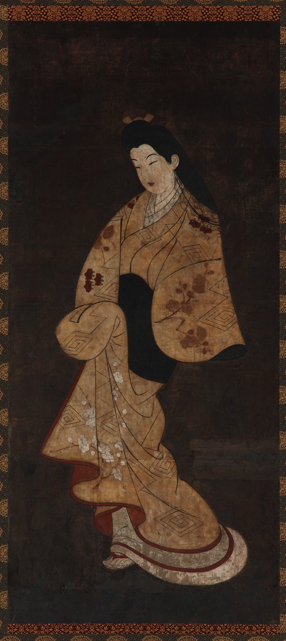 Bir kızın ayakta figürü by Unknown artist