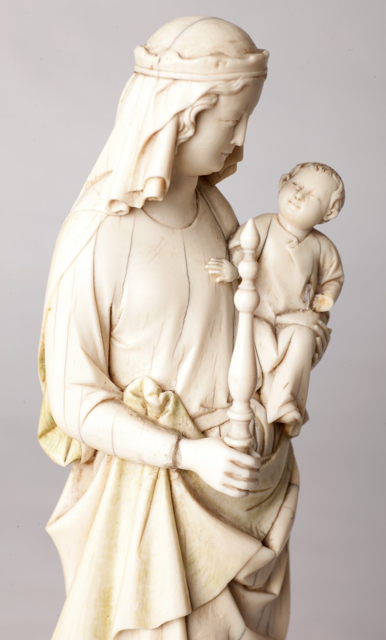 Heykel. Madonna ve Çocuk. Katedral bölümünün dekanı Mgr Cantineau