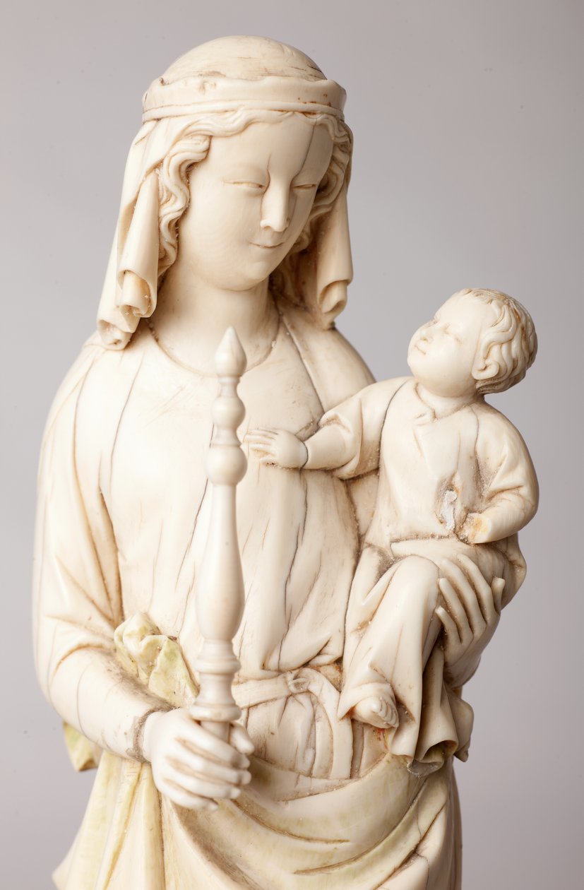 Heykel. Madonna ve Çocuk. Katedral bölümünün dekanı Mgr Cantineau