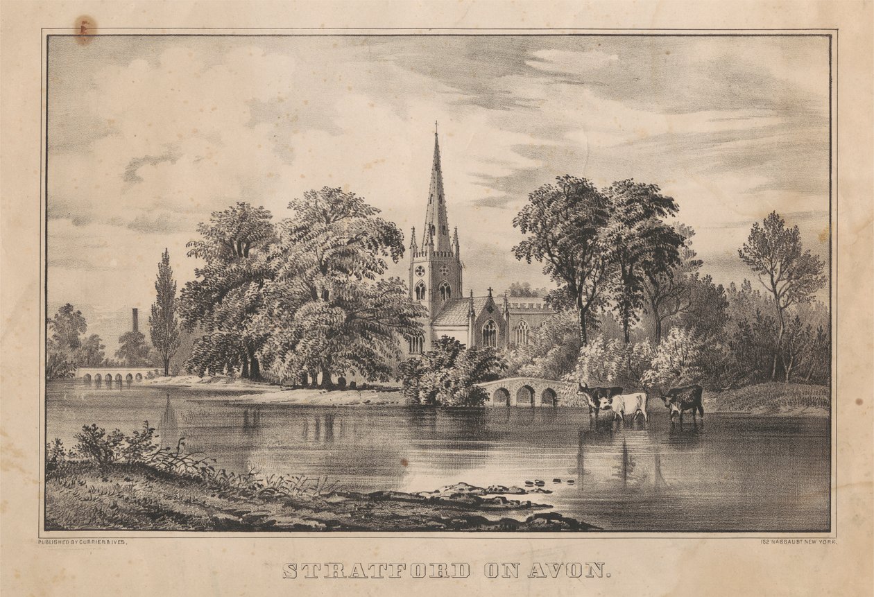 Avon'da Stratford by Unknown artist