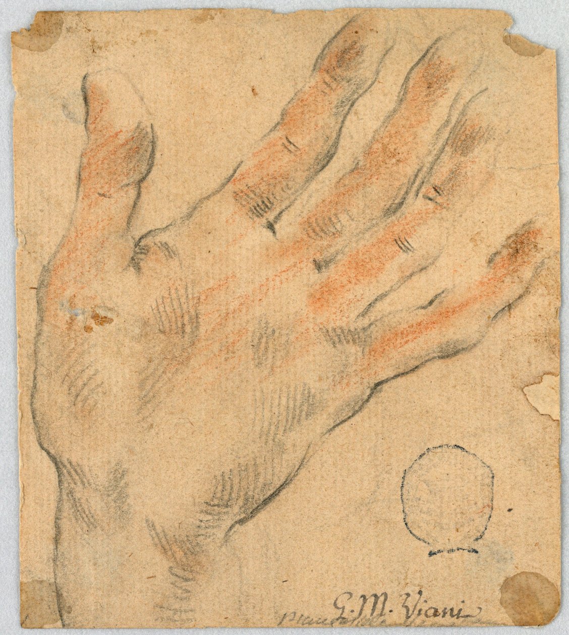 Çalışma: Bir sol el by Unknown artist