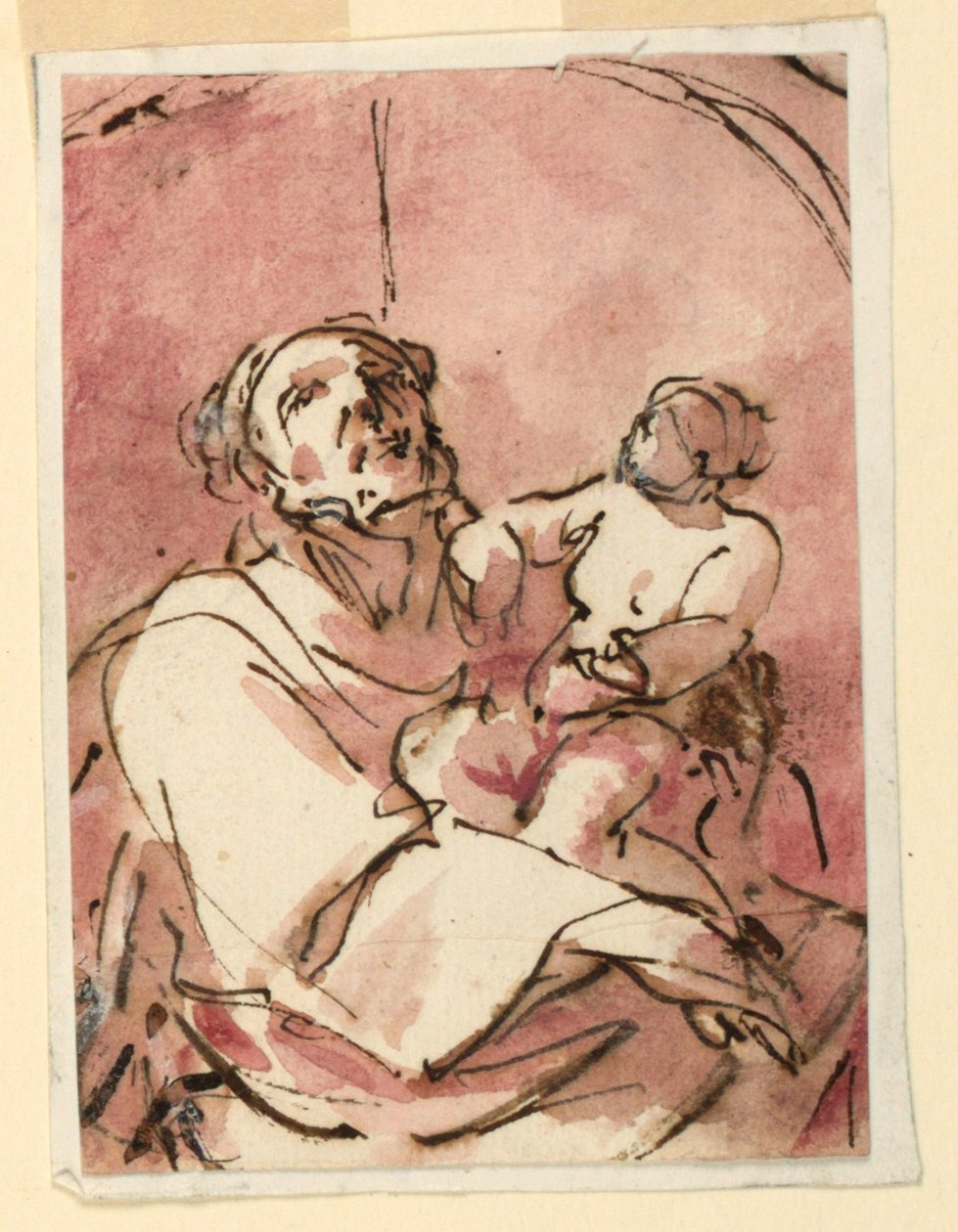 İsa Çocuğunu Taşıyan Aziz Joseph Çalışması by Unknown artist