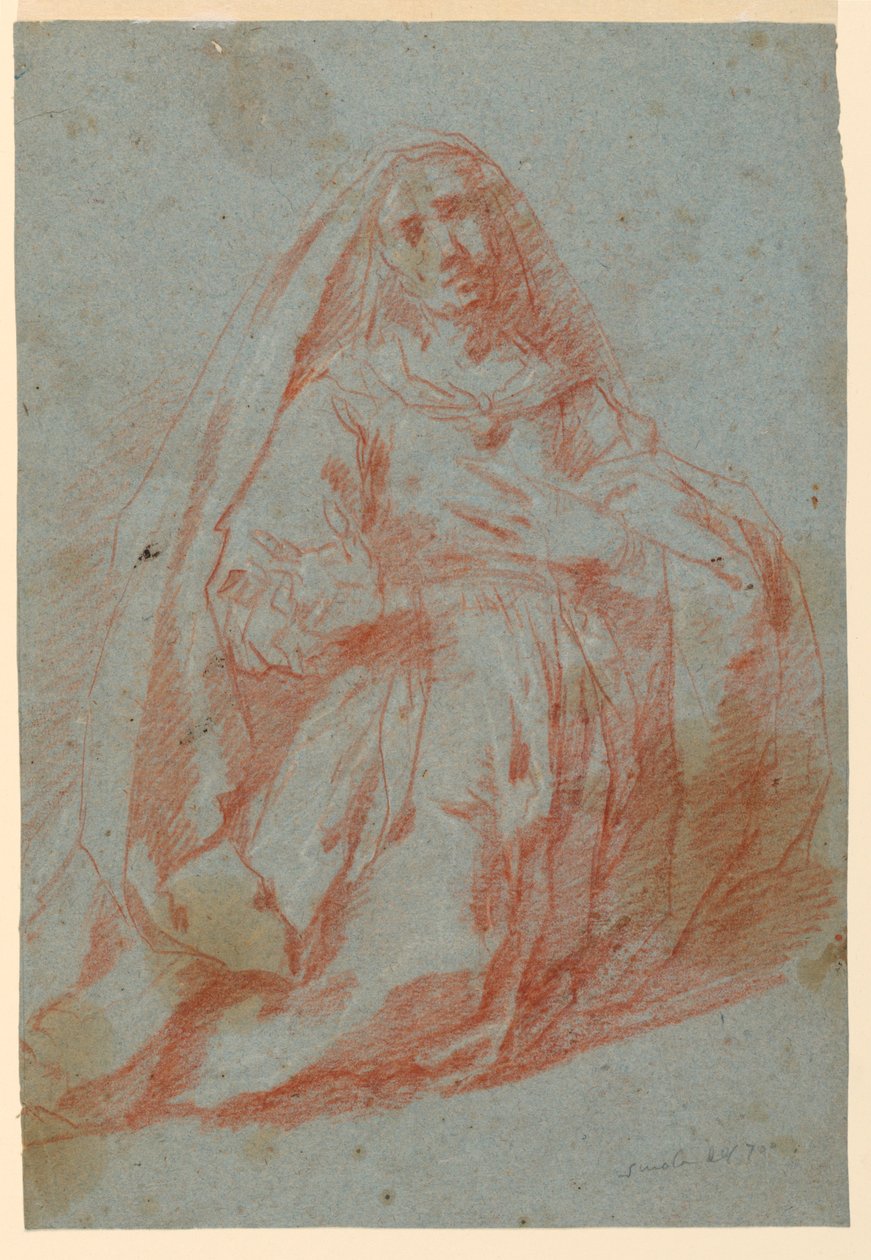 Yaslı Bir Kadının Çalışması by Unknown artist