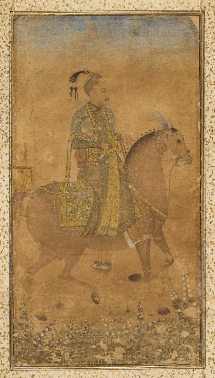 Sultan Abdullah Kutub Şah (1614-74) Atlı by Unknown artist