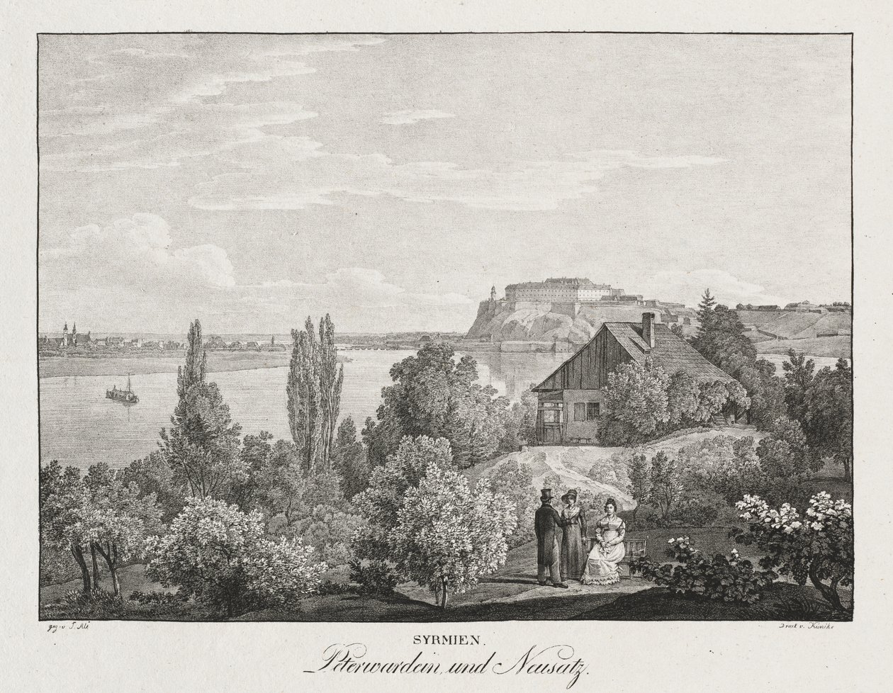 Syrmia, Peterwardein ve Neusatz by Unknown artist